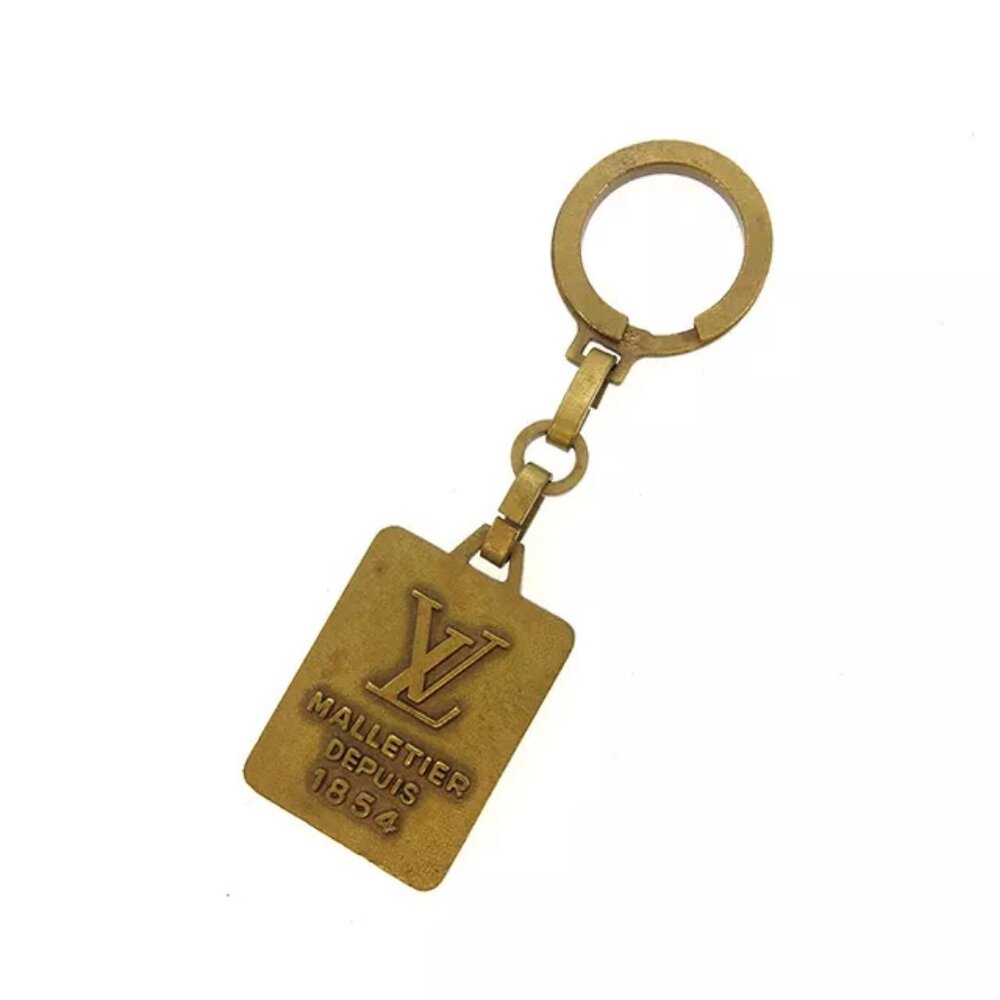 Louis Vuitton key ring Key holder Gold Woman unisex Authentic Used